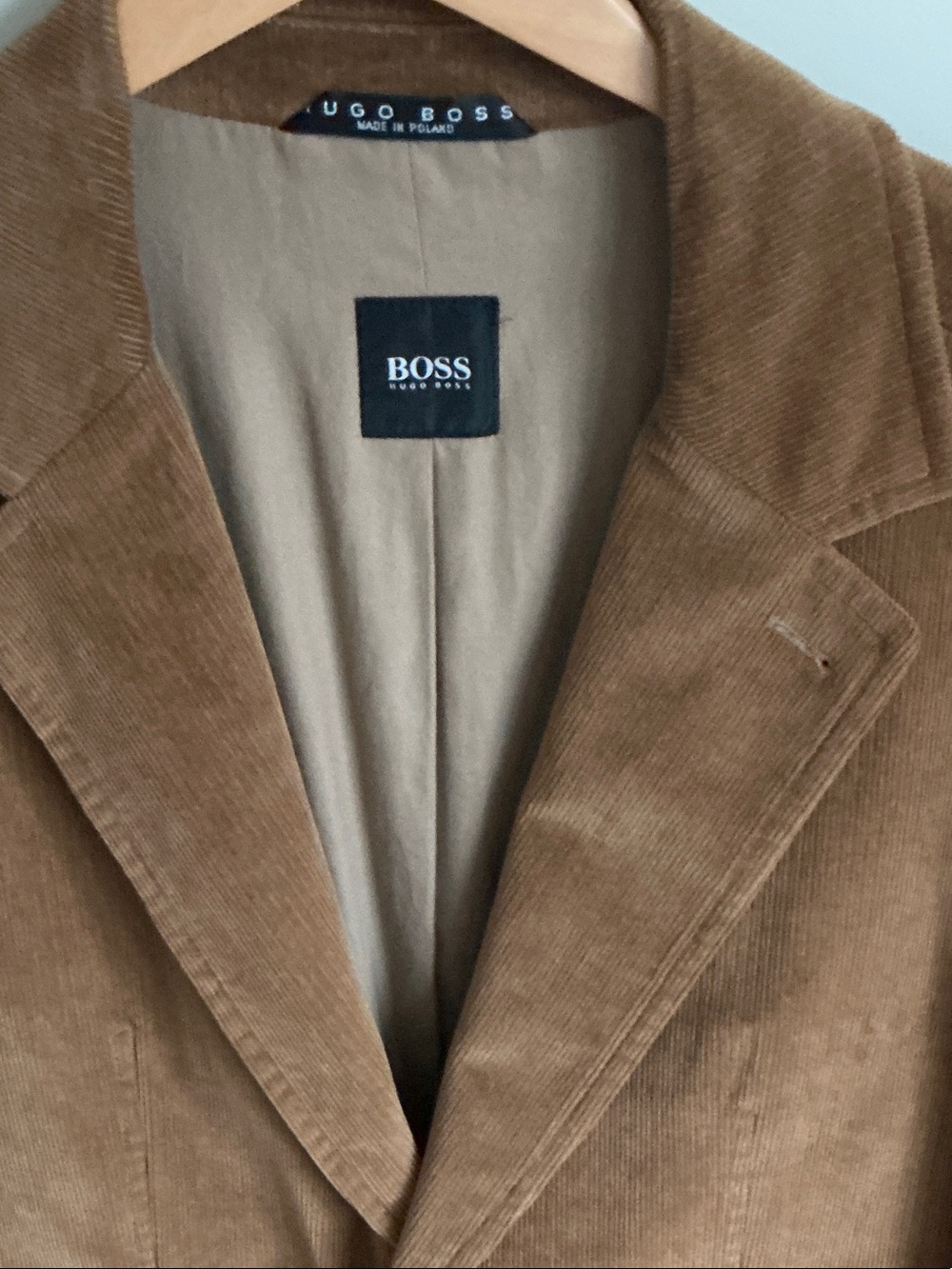 Hugo Boss Men's Tan Corduroy Sport Coat